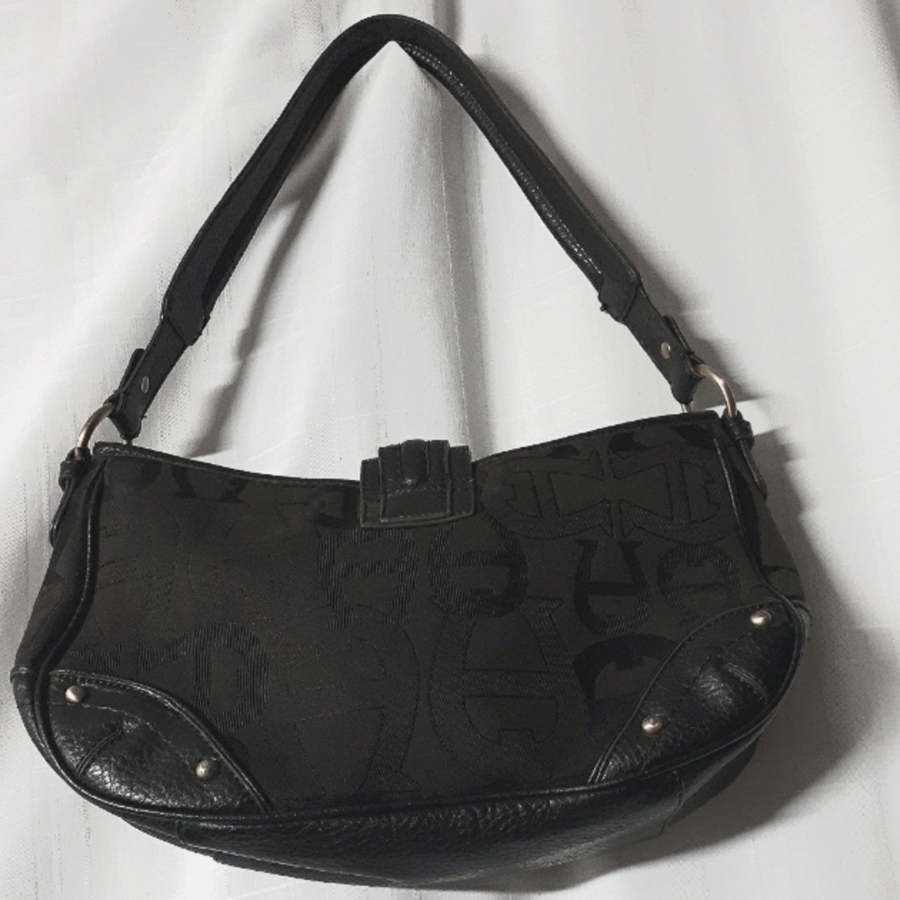 Vintage Etienne AignerJacquard Logo Canvas Structured Shoulderbag - Picture 6 of 7